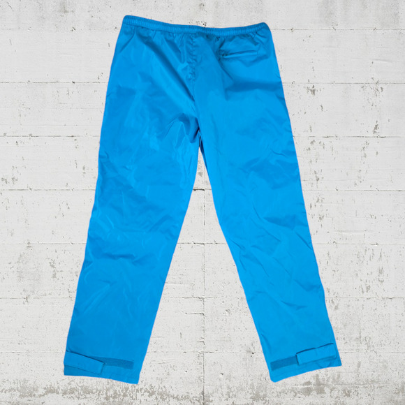 80s Vintage Eddie Bauer Blue Ripstop Windbreaker Jacket Straight Pant Size Large - Picture 15 of 15